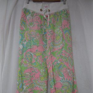 Lilly Pulitzer S The Beach Pants Chin Chin Linen